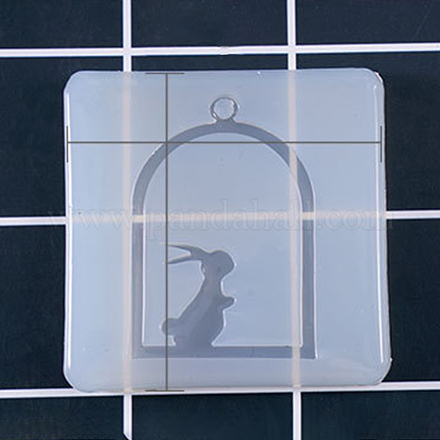 Кролик кулон силиконовые Молды DIY-F037-E06-1