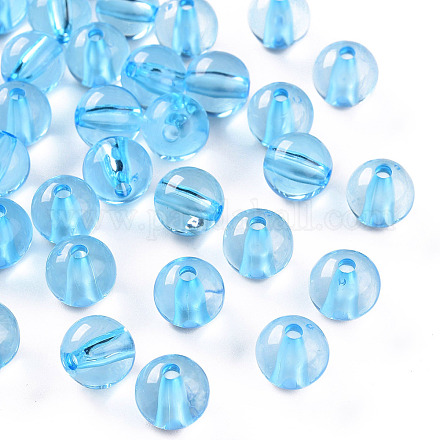 Perles en acrylique transparente MACR-S370-A10mm-755-1