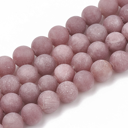 Chapelets de perles en aventurine pourpre naturelle G-T106-278-1