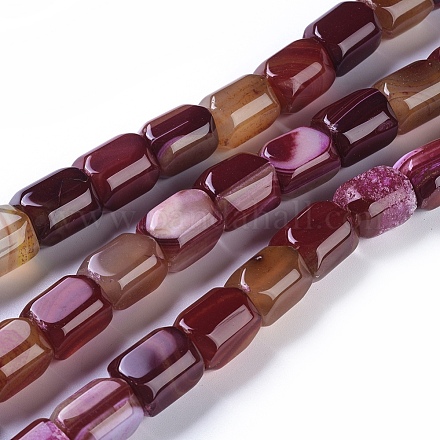 Natural Agate Beads Strands G-L542-B13-1