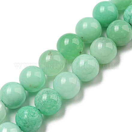 Fili di perle di crisoprasio naturale di grado aa G-R494-A01-03-1