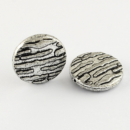 Flat Round Antique Acrylic Beads PACR-S209-57AS-1