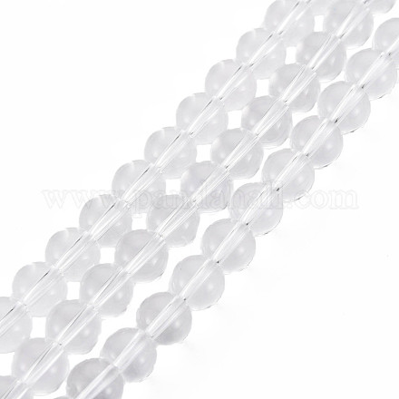 Chapelets de perles en verre transparente   GLAA-S201-01A-07-1