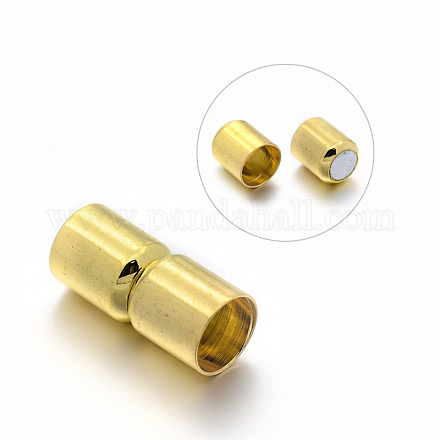 Brass Magnetic Clasps KK-E641-01-7x16mm-G-1
