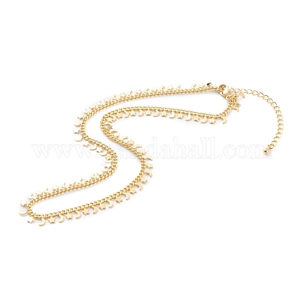 Brass Pendant Necklaces NJEW-JN03413-1