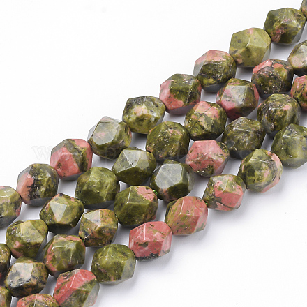 Chapelets de perles en unakite naturelle G-S149-32-6mm-1