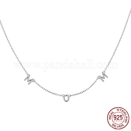Collane con pendente in argento sterling placcato rodio XJ6705-2-1