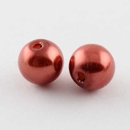 Imitation Pearl Acrylic Beads SACR-S028-09-1