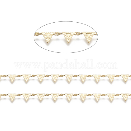 Handgefertigte Perlenketten aus Messing CHC-I031-20G-1