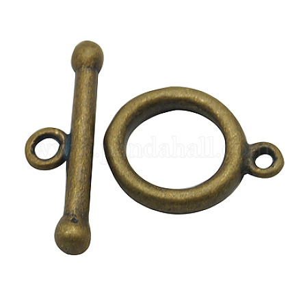Brass Toggle Clasps KK-P141-01AB-1