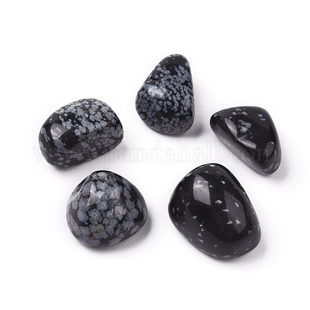 Naturschneeflocke Obsidian Perlen G-K302-A05-1