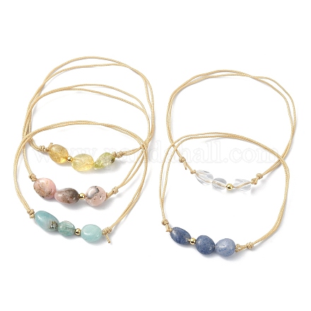Bracelets de cheville en perles tressées AJEW-AN00557-1