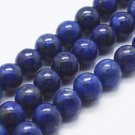 Chapelets de perles en lapis-lazuli naturel G-P348-01-4mm-1