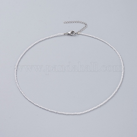 Perlenketten aus Zirkonia NJEW-JN02618-04-1