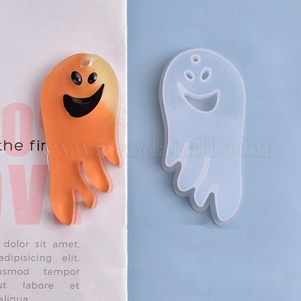 Stampi in silicone per ciondolo fantasma fai da te di halloween DIY-P006-43-1
