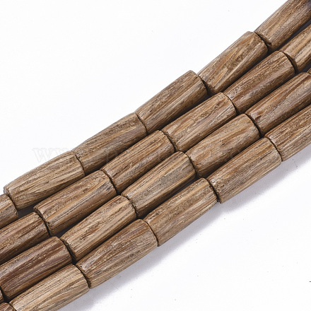 Sin teñir & natural hilos de cuentas de madera de coco X-WOOD-T024-031-1