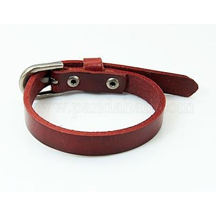 Watch Band Leather Cord Bracelets X-BJEW-C109-5P-1