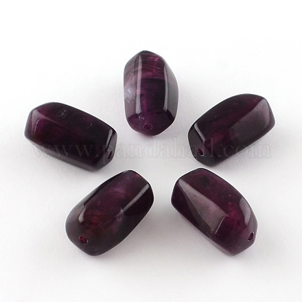 Column Imitation Gemstone Acrylic Beads OACR-R028C-07-1