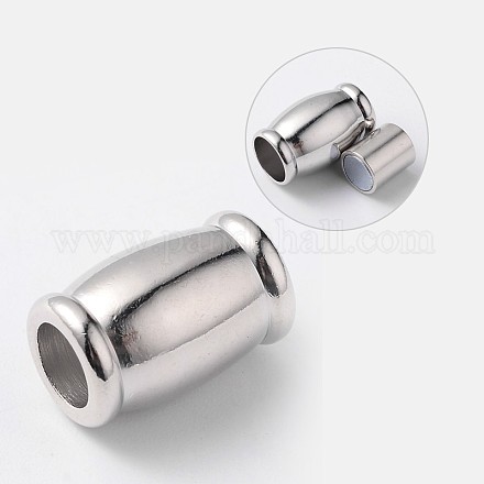Column Eco-Friendly Brass Magnetic Clasps KK-F364-01-NR-1