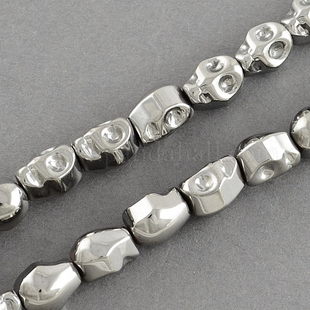 Chapelets de perles en hématite synthétique sans magnétiques G-R205-07-1