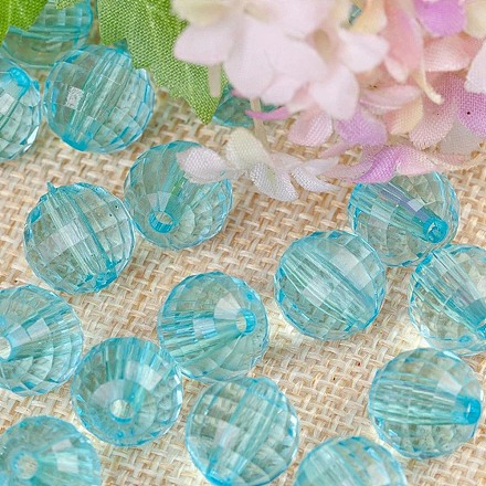 Perles en acrylique transparente&nbsp;TACR-NH0001-G-13-1