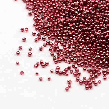 Indio rojo opaco arte de uñas tendencia caviar manicuras uñas micro cuentas X-MRMJ-J001-D23-1