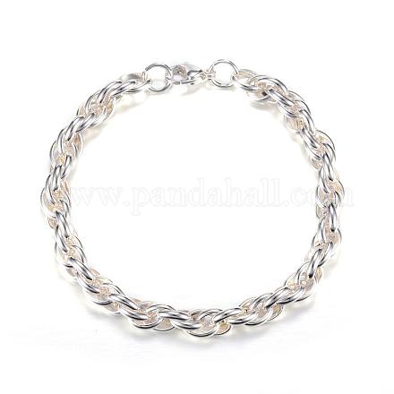 304 Stainless Steel Rope Chain Bracelets BJEW-P064-21P-1