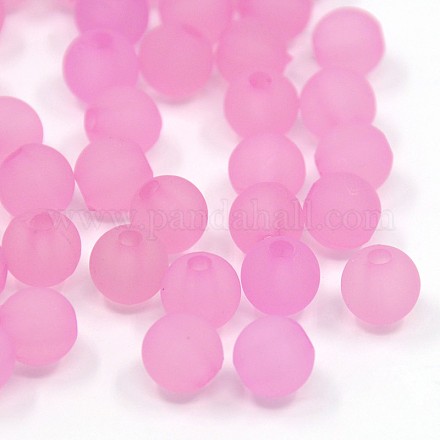 Round Transparent Acrylic Beads PL582-9B-1