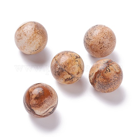 Picture naturelles perles de jaspe G-D456-14-1