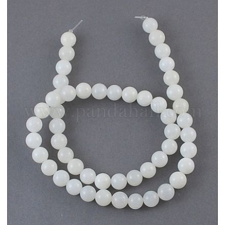 Bianco naturale perline shell fili X-SHEL-S200-1-1