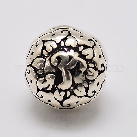 Perles en argent sterling thaïlandaises vintage d'accessoire à bijoux STER-L008-74-1