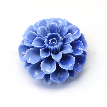 Dyed Synthetic Coral Flower Links Connectors GSHE-Q003-18A-1