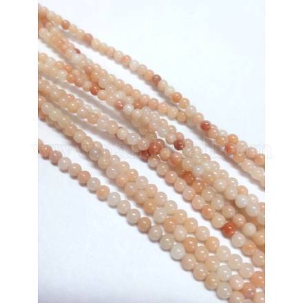 Natural Gemstone Aventurine Round Beads Strands G-A130-2mm-H04-1