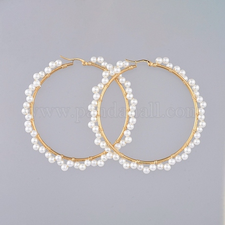 Boucles d'oreilles en perles X-EJEW-JE03805-1