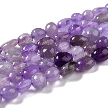 Natürlichen Amethyst Perlen Stränge G-G018-01-1