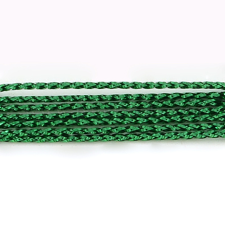 Плетеные неэластичный бисером металлические шнуры MCOR-R002-1mm-07-1