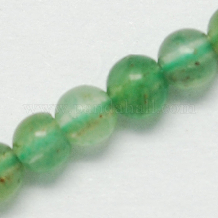 Natural Green Onyx Agate Gemstone Bead Strands G-R148-3mm-06-1