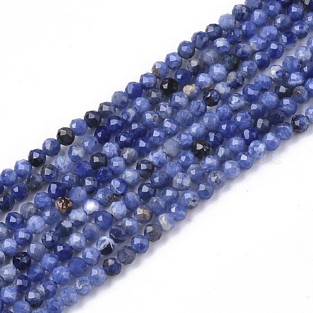 Chapelets de perles en sodalite naturelle G-S361-2mm-004-1