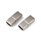 304 Stainless Steel Watch Band Clasps, Rectangle, Stainless Steel Color, 23.5x10.5x7.5mm, Hole: 8.5x5.5mm