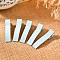 Iron Alligator Hair Clips Findings, Rectangle, Light Cyan, 48x12x13mm