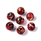 Handmade Lampwork Beads, Round, FireBrick, 11.5~12.5mm, Hole: 1~1.8mm