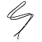 2.5MM Adjustable Braided Nylon Cords Necklace Making, with Golden Brass Finding, Black, 27.56 inch(70cm)