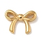 PVD Vacuum Plating 304 Stainless Steel Connectors Charms, Bowknot Link, Real 18K Gold Plated, 12x16x3mm, Hole: 2.5x1.5mm