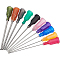 Stainless Steel Dispensing Needles, Plastic Interface, Mixed Color, 55.5x7.5mm, Hole: 4.5mm, Pin: 0.51~2mm, inner diameter: 0.25~1.51mm, 80pcs/box