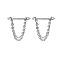 304 Stainless Steel Nipple Rings, Nipple Piercing Pin, Cone, Stainless Steel Color, 16mm, Pin: 1.6mm