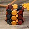 Bohemia & Ethnic Style Wood Stretch Bracelets for Women, Gold, Inner Diameter: 2-1/8~2-1/2 inch(5.3~6.2cm)