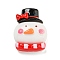 Christmas Opaque Resin Decoden Cabochons, Snowman, 25.5x19x8.5mm