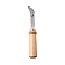 304 Stainless Steel Adjustable Leather Edger Creaser, with Beech Handle, for DIY Handmade Leather Craft Tools, Bisque, 190x27x33mm