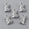Cat Silicone Beads, Gainsboro, 29x21x9.5mm, Hole: 2mm