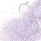 TOHO 11/0 Round Beads, Japanese Seed Beads, (477) Dyed AB Lavender Mist, 11/0, 2.2mm, Hole: 0.8mm, about 1110pcs/10g